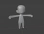create a low poly chibi 3d character