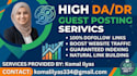 provide high da guest posts