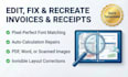 professionally editable and fillable your invoice, receipt or billing doc