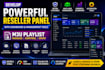 develop powerful reseller panel with dashboard and management tools ,m3uplaylis