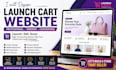 design a professional launch cart ecommerce website that converts