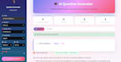 build an ai quiz generator and question bank app for online courses and teachers