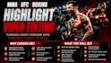 edit knockout highlight for mma ufc and boxing
