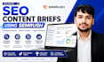 create SEO content briefs using semrush