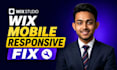 fix wix mobile responsive issues and wix website layout fix