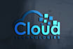 design modern tech, cloud, cyber security and crypto logo