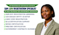 register your sam gov registration ,uei, cage code, 8a, wosb, mbe certifications