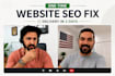 fix on page SEO issues on your website onetime