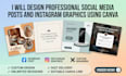 design professional facebook posts with trending hashtags
