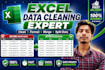clean, format, merge, split excel data