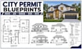create city permit blueprints, 2d floor plans, adu and garage plans