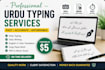do urdu typing and translation work