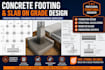 do concrete footing and slab on grade foundation calculation engineering