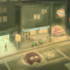 draw a urban city scene with characters