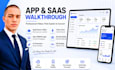 create a professional saas demo video app walkthrough  software explainer video