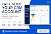setup zoho crm,hubspot and  automation
