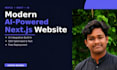 build a modern nextjs website with ai features and free deployment