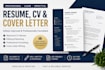 write a professional resume, CV and cover letter