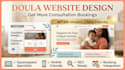 design squarespace doula website for birth and postpartum services