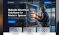 design squarespace electrician website electrical service website repair website
