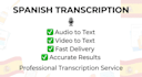 transcribe spanish audio and video