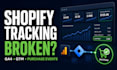 fix shopify ga4 tracking, gtm and ecommerce conversion tracking