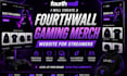 create a fourthwall gaming merch website for streamers and content creator