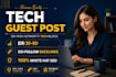 build tech backlinks from tech blogs on high DR tech websites