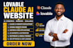 prompt code website, lovable ai website, claude code website, saas website