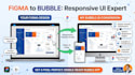 convert figma to bubble io responsive engine bubble web app saas ui design