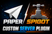 create a custom paper or spigot minecraft server plugin