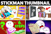 make stick figure and stickman style youtube thumbnail