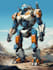 create amazing character mecha illustration