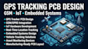 design gps tracking pcb with GSM, iot and embedded systems