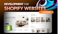 develop a custom shopify store with modern UI UX