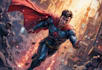 create epic superhero comic art illustration