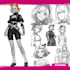 character sheet in anime style