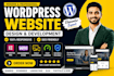 create a responsive wordpress website design and development