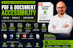 do PDF document accessibility audit, remediation, wcag 2 2, section 508 and vpat