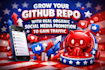 do organic github promotion to gain stars fork repo traffic
