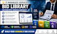 build your IT managed service bid library, msp proposal template tender response