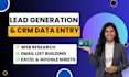 do b2b lead generation, web research, and accurate CRM data entry