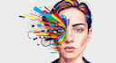 create a face into color vector portrait drawing