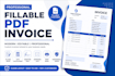 create fillable PDF invoice design and editable invoices