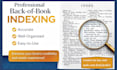 craft a flawless reader friendly index for your book