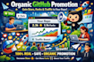 do your organic github promotion to gain stars fork repo traffic