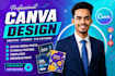 design professional canva poster flyers and templates