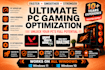 optimize, repair, tweak, safe overclock your PC for gaming, fix lag, windows os