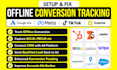 setup offline conversion tracking via zapier stape make for google, meta another