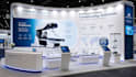 do 3d booth design and exhibition with display wall design and booth graphics